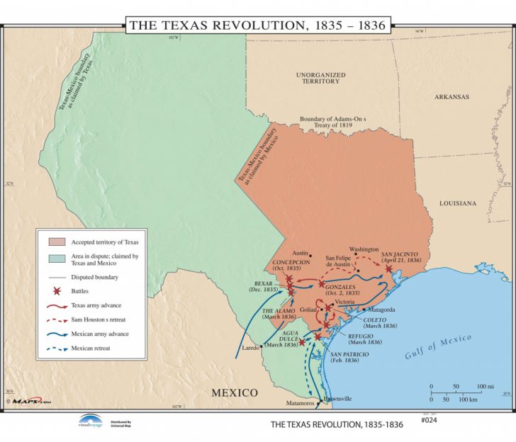 Texas Map 1836