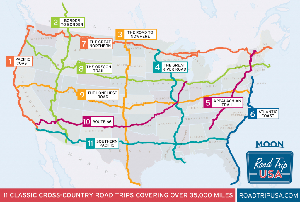 11 Epic Cross-Country American Road Trips | Road Trip Usa - Historic Route 66 California Map