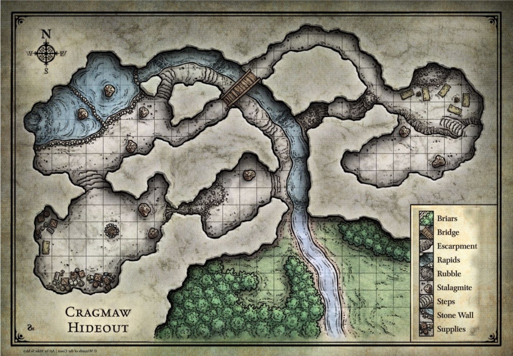 13 Cragmaw Hideout Map | Ageorgio - Cragmaw Hideout Printable Map