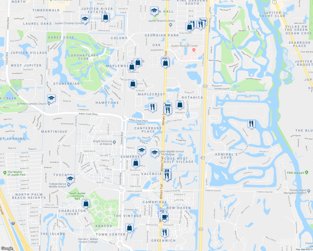 136 Glencullen Circle, Jupiter Fl - Walk Score - Abacoa Florida Map