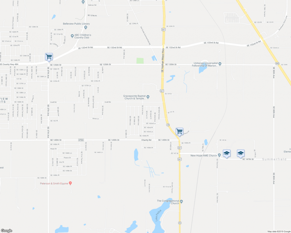 14196 Southeast 61St Court, Summerfield Fl - Walk Score - Summerfield Florida Map