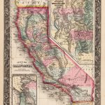 1860 County Map Of California | Products | California Map, County   Antique Map Of California