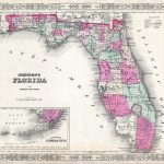 1864 Johnson Map Florida Geographicus Map Poster, Canvas,   Florida Map Poster