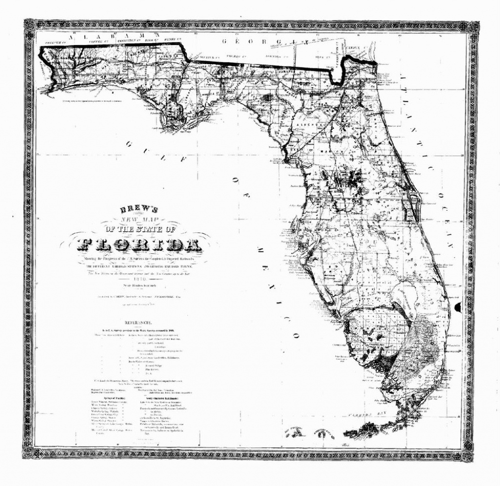 1870 Fl Map Port Salerno St John St Lucie Princeton Punta Gorda - Port St John Florida Map