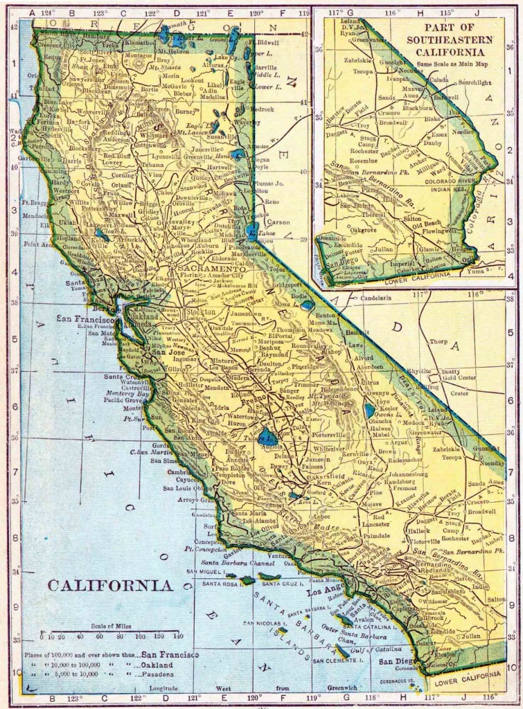 1910 California Census Map | Access Genealogy - California Demographics Map