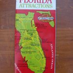 1960S Florida Attractions Official Travel Guide Map; Disney World   Lion Country Safari Florida Map