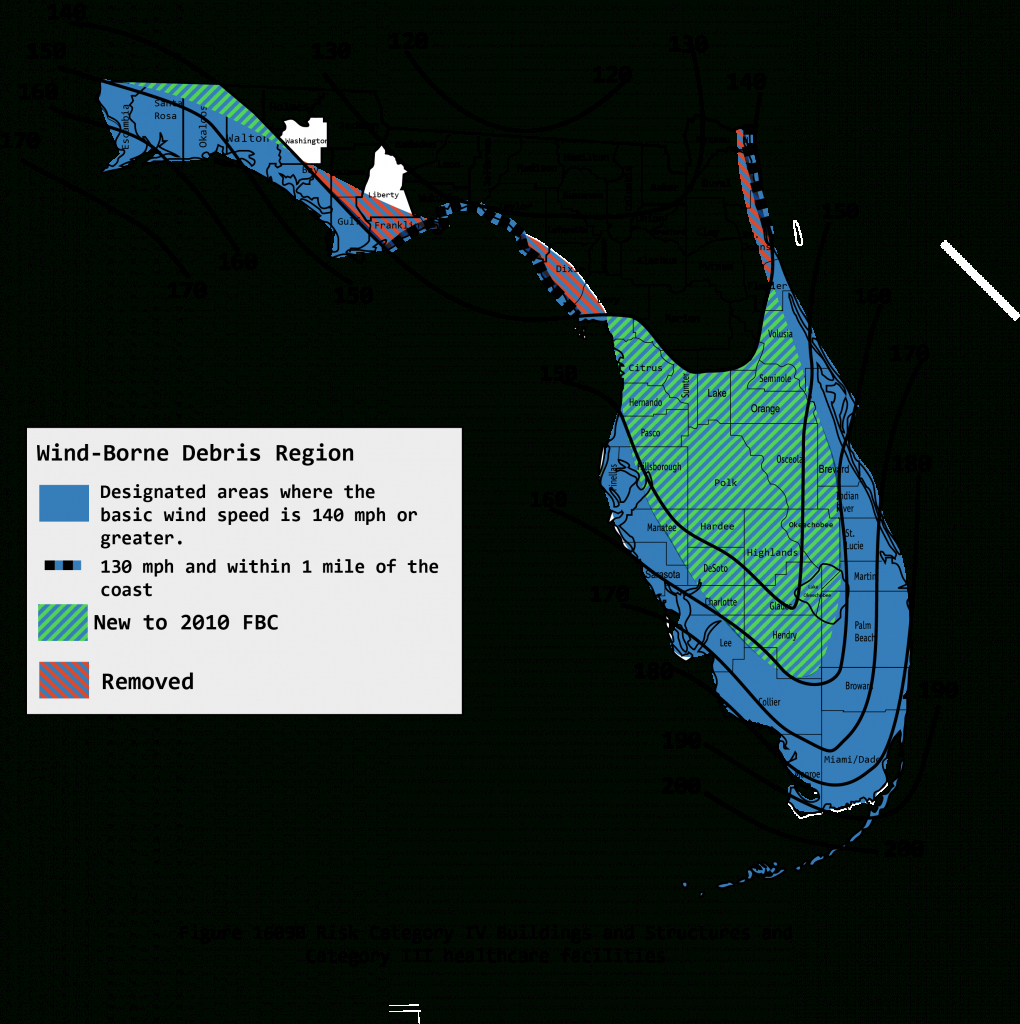 2010 Wind Maps - Florida Wind Speed Map
