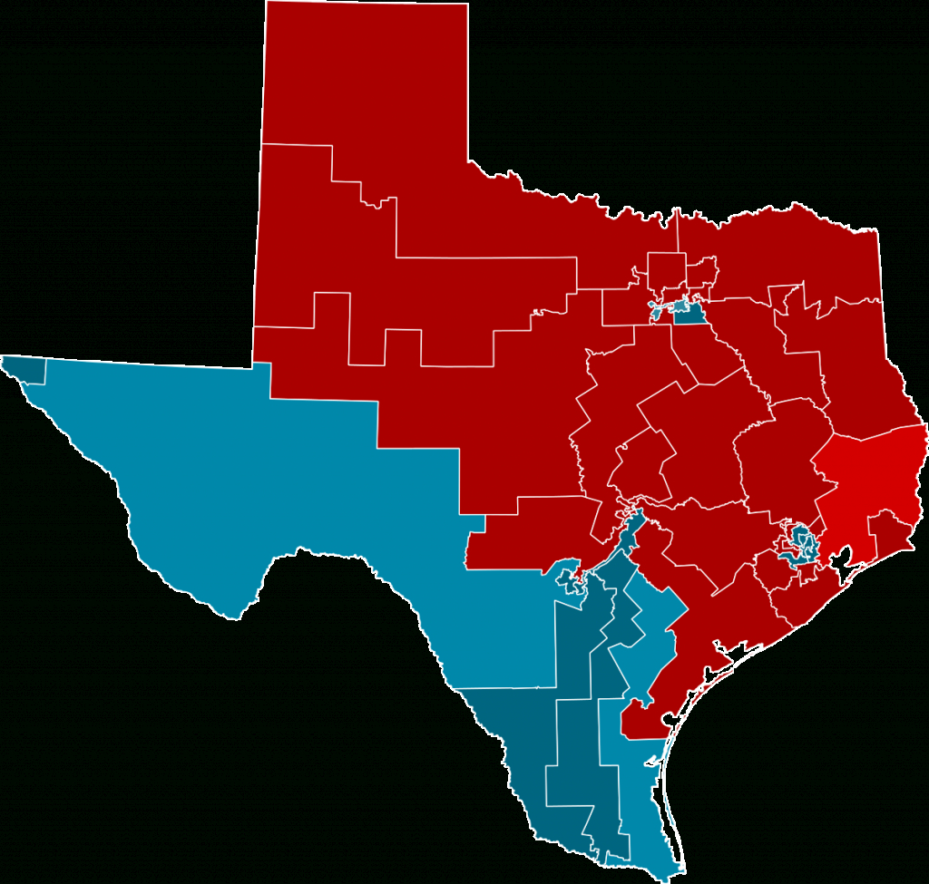 2012 United States House Of Representatives Elections In Texas - Texas House Of Representatives District Map
