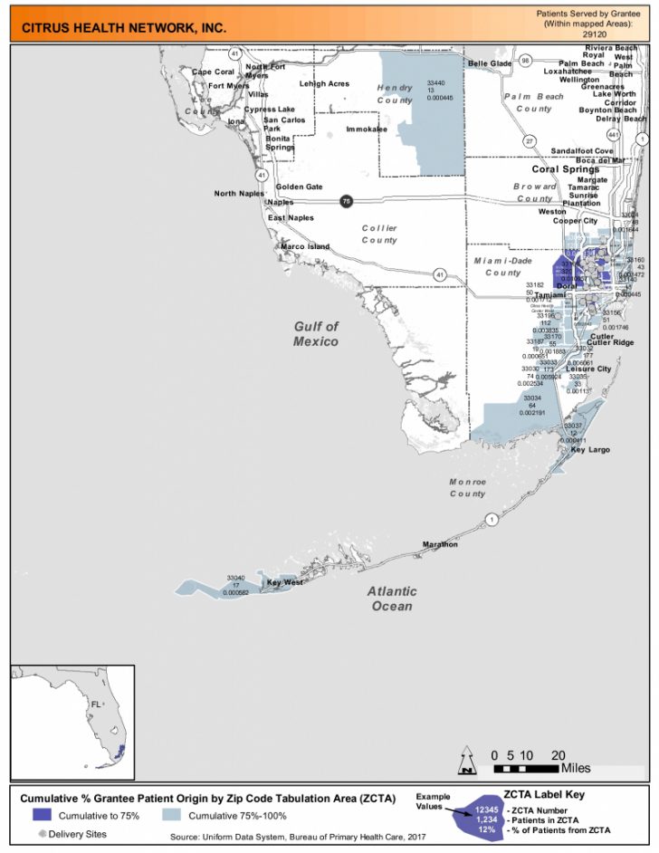 Citrus Cove Florida Map