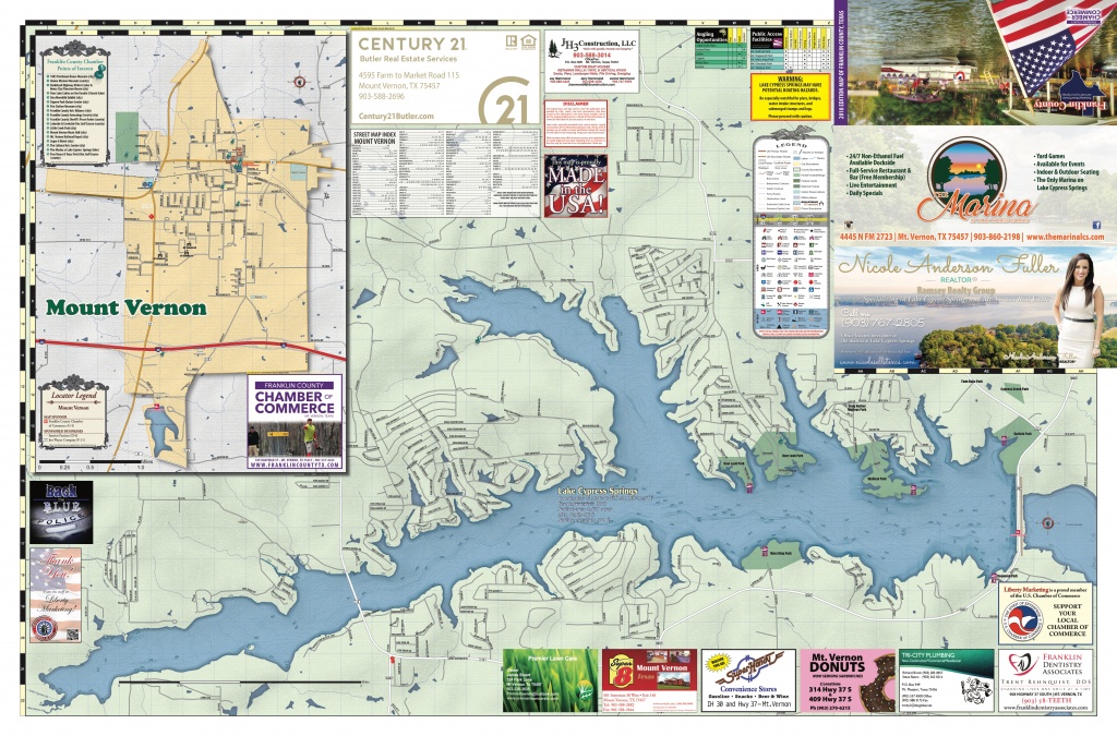 2018 Edition Map Of Franklin County, Tx - Texas Weigh Stations Map