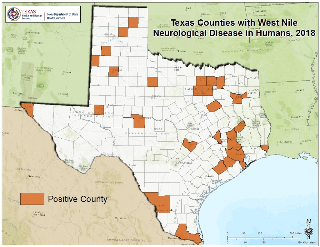 2018 Texas West Nile Virus Maps - Zika Virus Texas Map