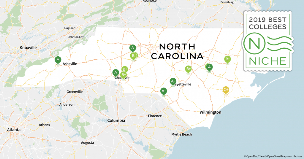 2019 Best Colleges In North Carolina - Niche - Colleges In California Map