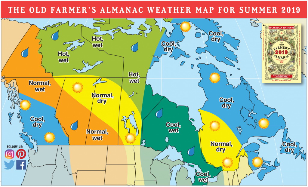 2019 Summer Forecast: Hotter Temps Out West, Rain For Others | The - Florida Weather Map With Temperatures