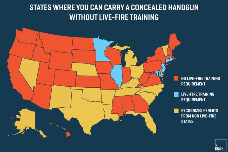 Texas Concealed Carry Reciprocity Map