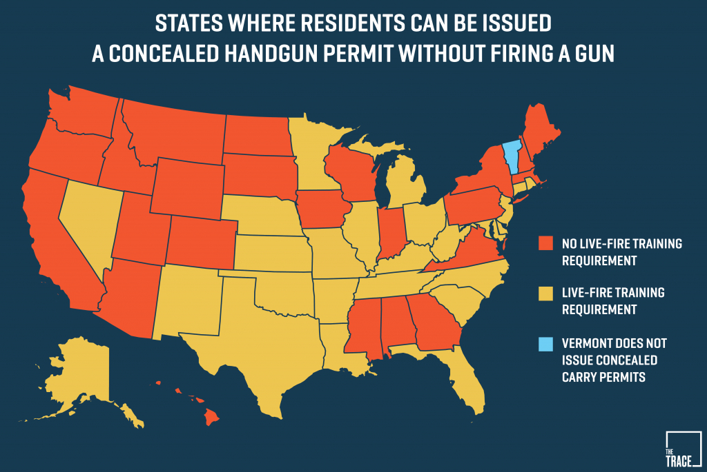 26 States Will Let You Carry A Concealed Gun Without Making Sure You - Texas Concealed Carry States Map