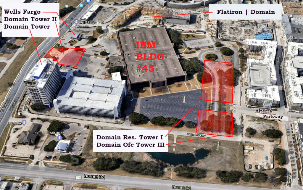 3 New Towers Headed For The Domain – Towers - Map Of The Domain In Austin Texas