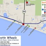 30A & Destin Beach Access   Destin Wheels Rentals In Destin, Fl   Destin Florida Map Of Beaches