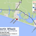 30A & Destin Beach Access   Destin Wheels Rentals In Destin, Fl   Sandestin Florida Map