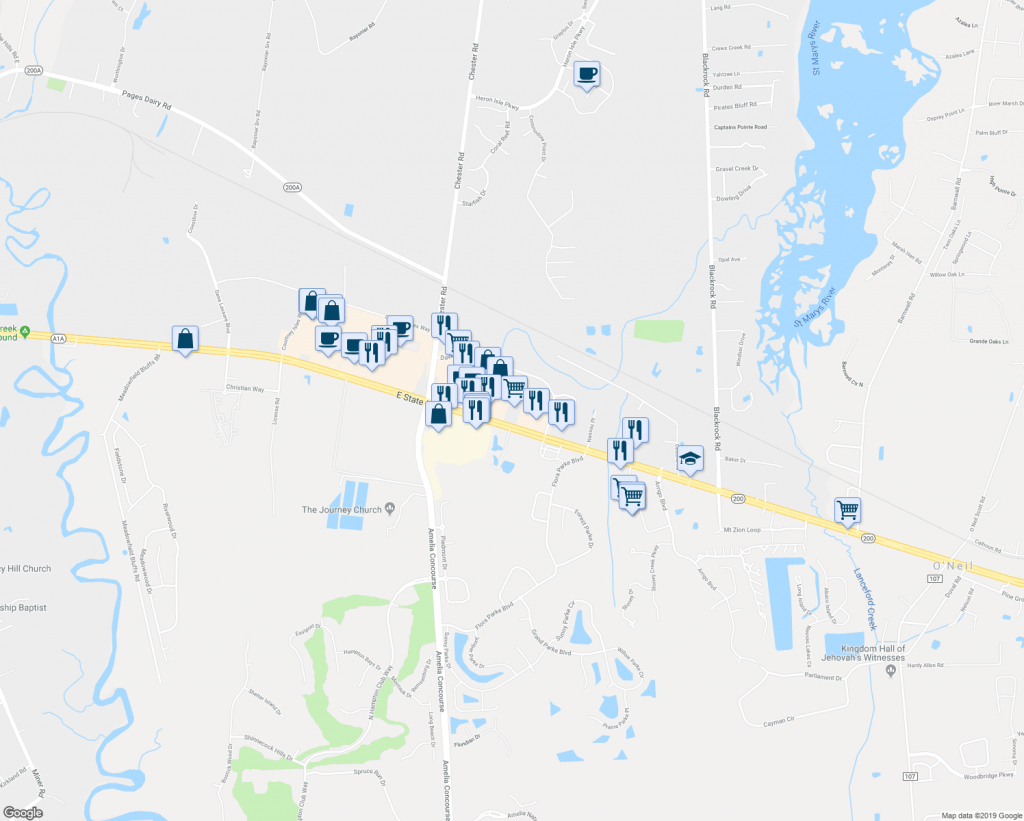 463915 Florida 200, Yulee Fl - Walk Score - Yulee Florida Map