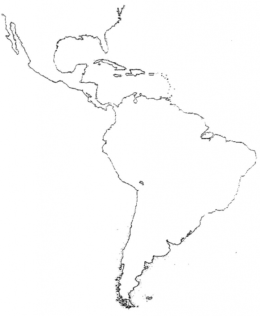 51 Full Latin America Map Study - Blank Map Of Central And South America Printable