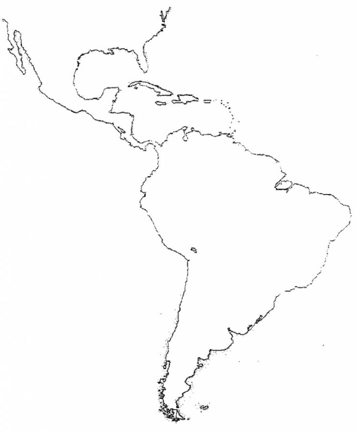 Blank Map Of Latin America Printable