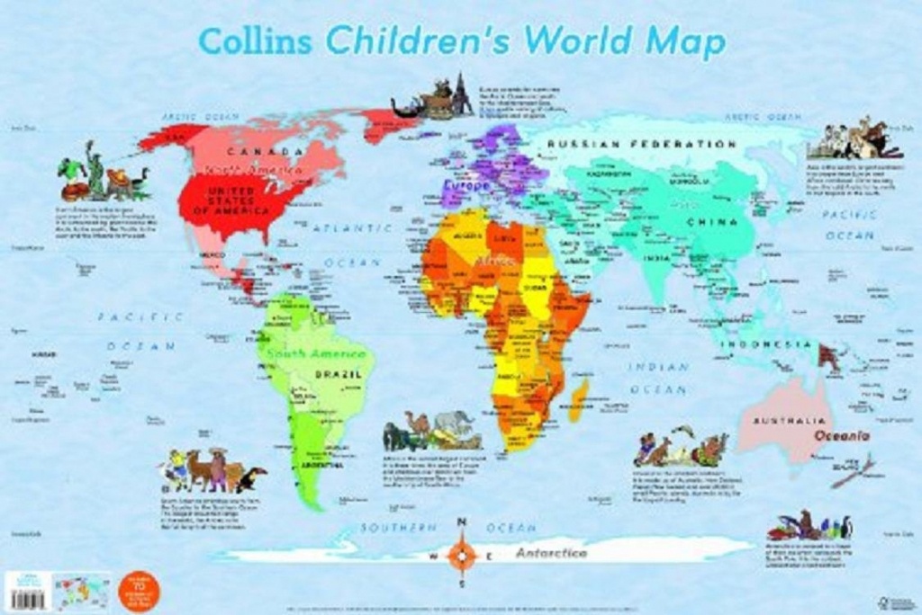61K B4Hqlil Children S Map Of The World 2 - World Wide Maps - Children&amp;#039;s Map Of The World Printable