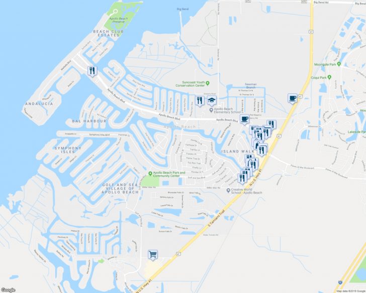 Map Of Florida Showing Apollo Beach
