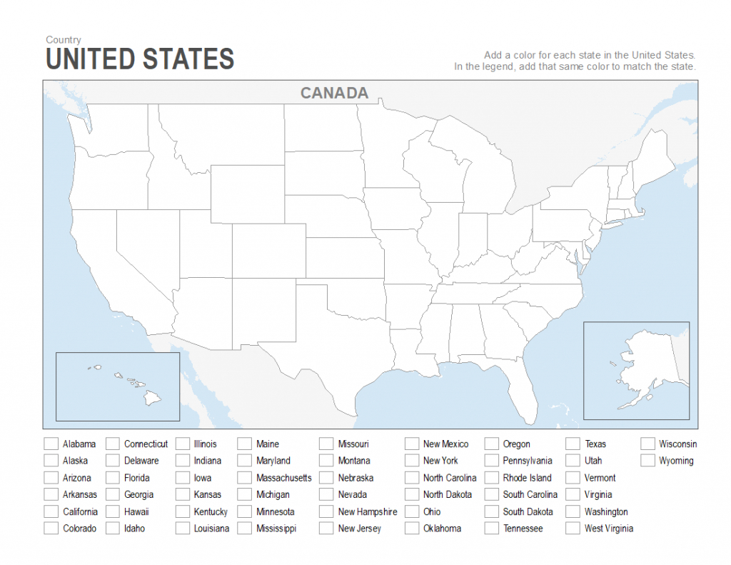 7 Printable Blank Maps For Coloring Activities In Your Geography - Free Printable Map Activities