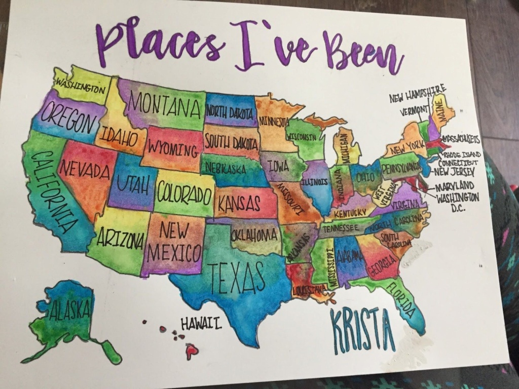A Couple Of Weeks Ago I Saw A Sponsored Post On Facebook That - Florida Scratch Off Map