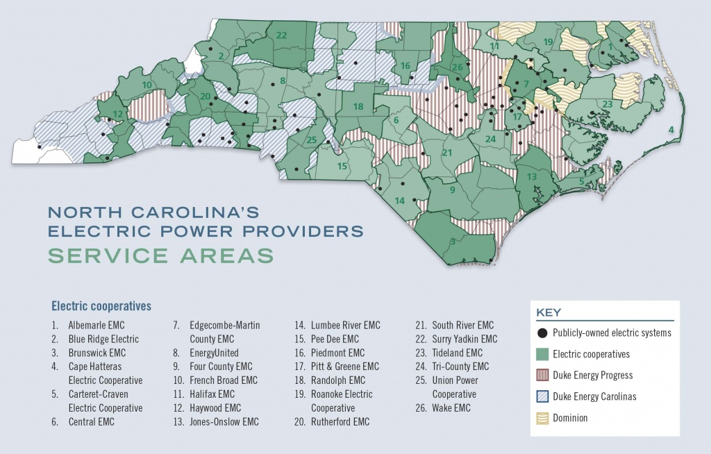 A Guide To North Carolina&amp;#039;s Electric Power Providers - Carolina Country - Duke Energy Florida Coverage Map