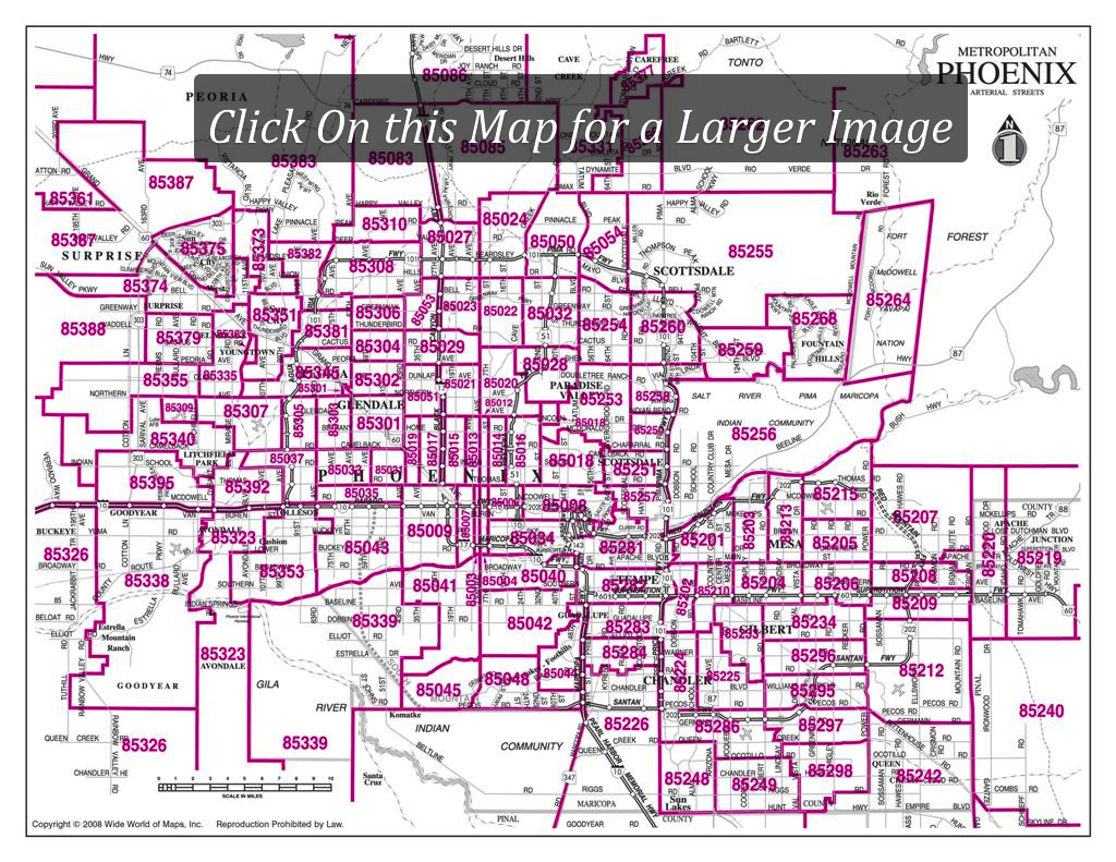 A Large Map Of Phoenix Area Zipcodes. This Is A Great Quick Visual - Printable Map Of Omaha With Zip Codes