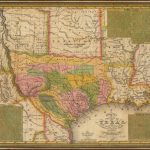 A New Map Of Texas, With The Contiguous American & Mexican States   Antique Texas Maps For Sale