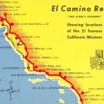 A Trail Map Of Some Of The Amazing Spanish Missions Across   California Missions Map Printable