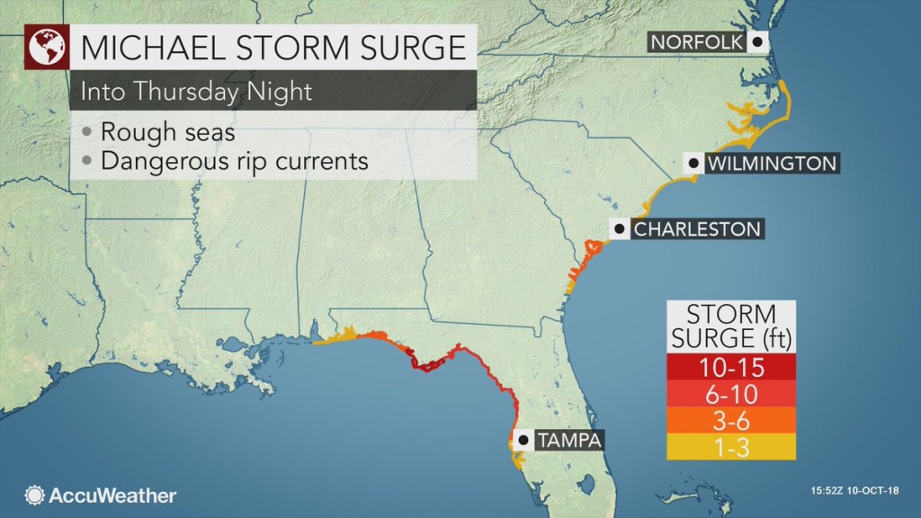 Accuweather On Twitter: &amp;quot;a Significant Amount Of Water Will Be - Mexico Beach Florida Map