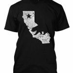 Acheter California State Map Tee Shirt Homme De $14.67 Du Jie037   California Map T Shirt