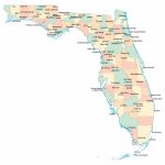 Administrative Map Of Florida State With Major Cities | Florida   Belleview Florida Map