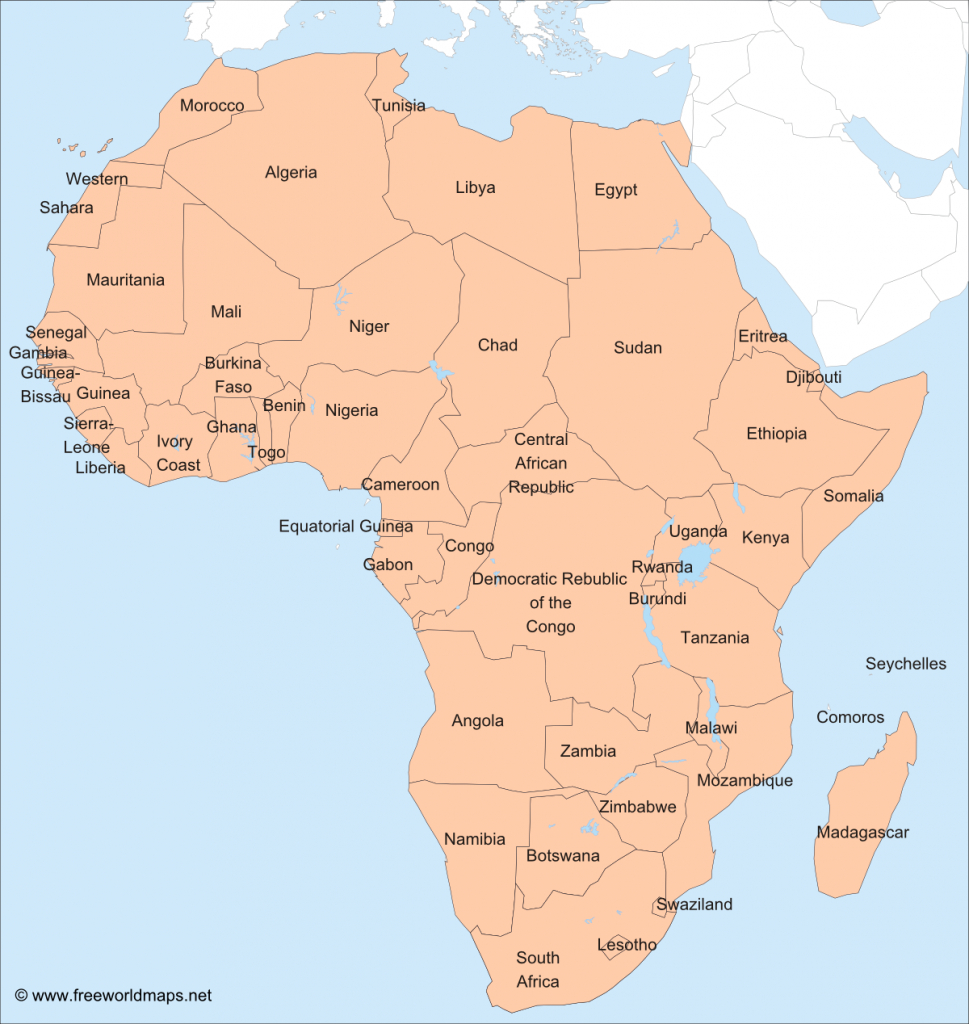 Africa – Printable Maps –Freeworldmaps - Free Printable Map Of Africa