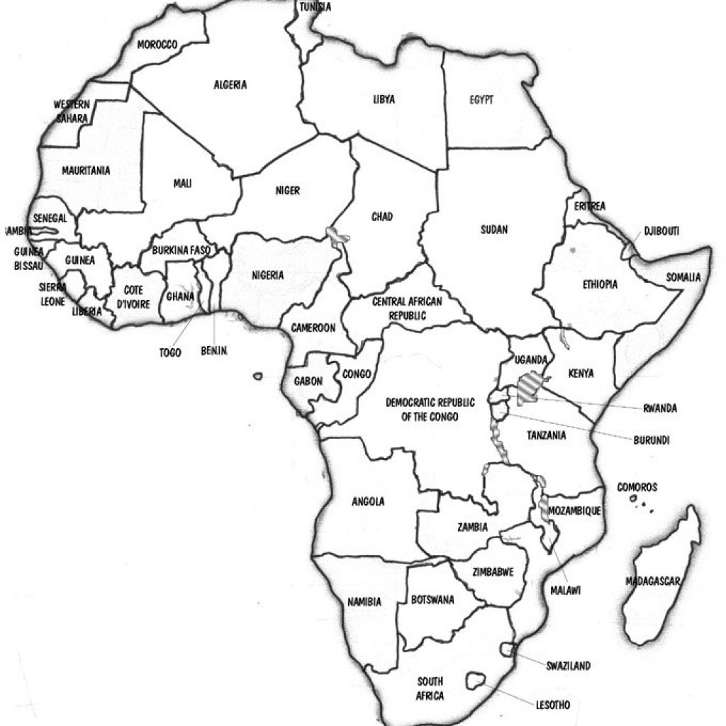 African Map Quiz Printable Blank Of Africa Fill In - Africa Map Quiz Printable