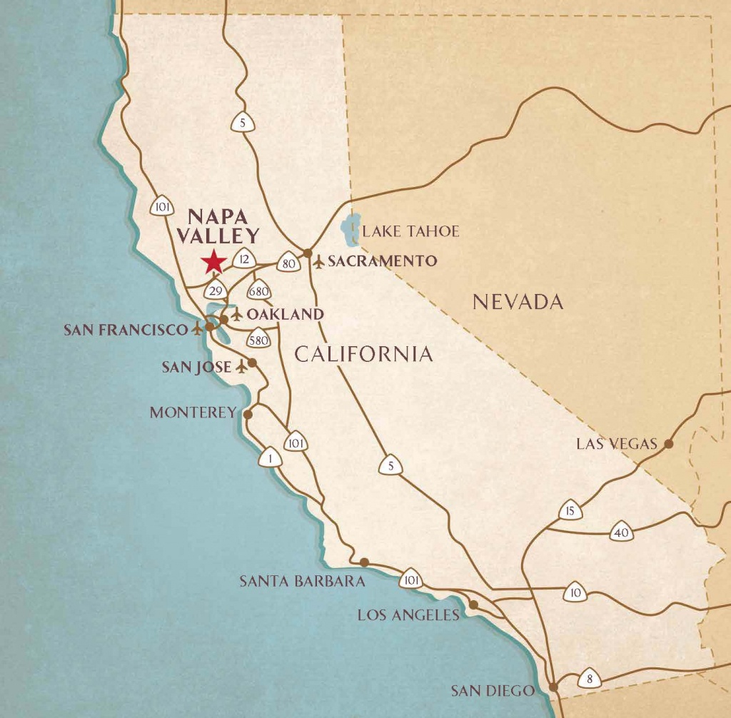 Napa Valley California Map – Topographic Map of Usa with States