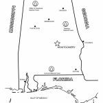 Alabama Map Coloring Page | Free Printable Coloring Pages   Alabama State Map Printable