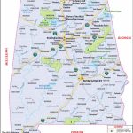 Alabama Map For Free Download. Printable Map Of Alabama, Known As   Alabama State Map Printable
