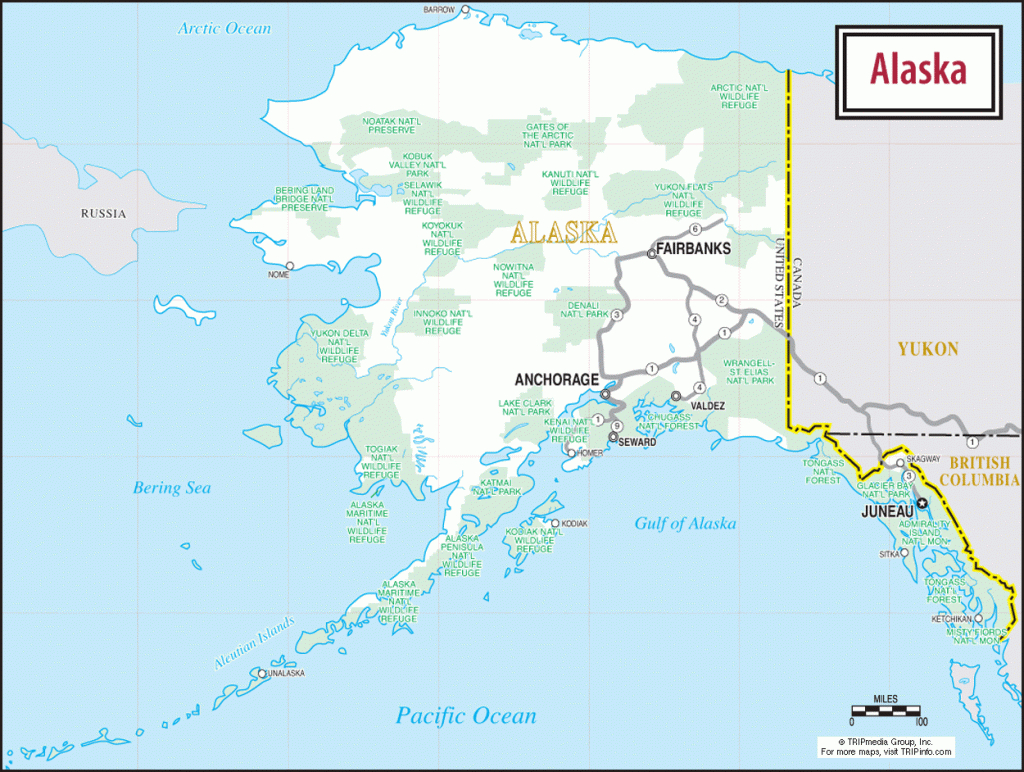 Alaska Map - Printable Map Of Alaska