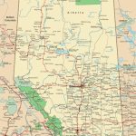 Alberta Road Map   Printable Map Of Western Canada