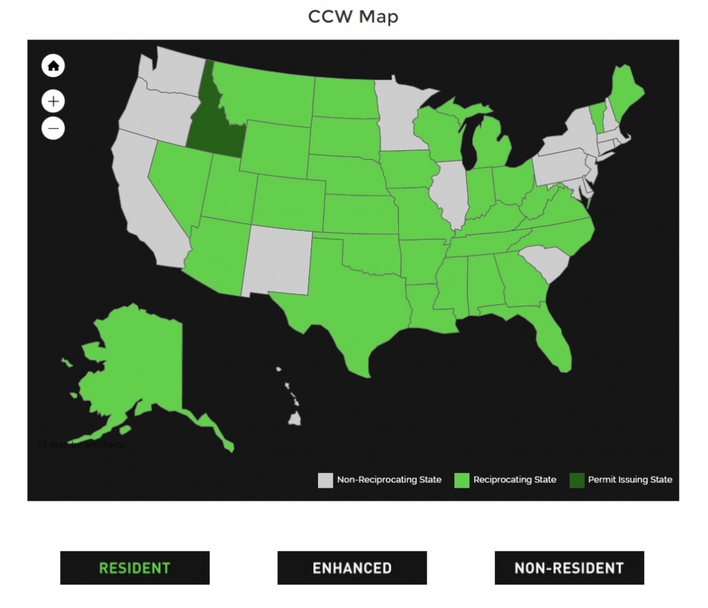 Alien Gear Holsters - California Ccw Reciprocity Map