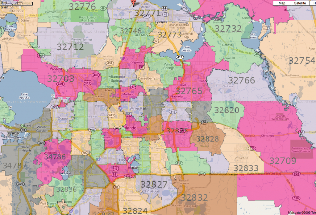 All Orlando Zip Codes | [Map] - Central Florida Zip Code Map