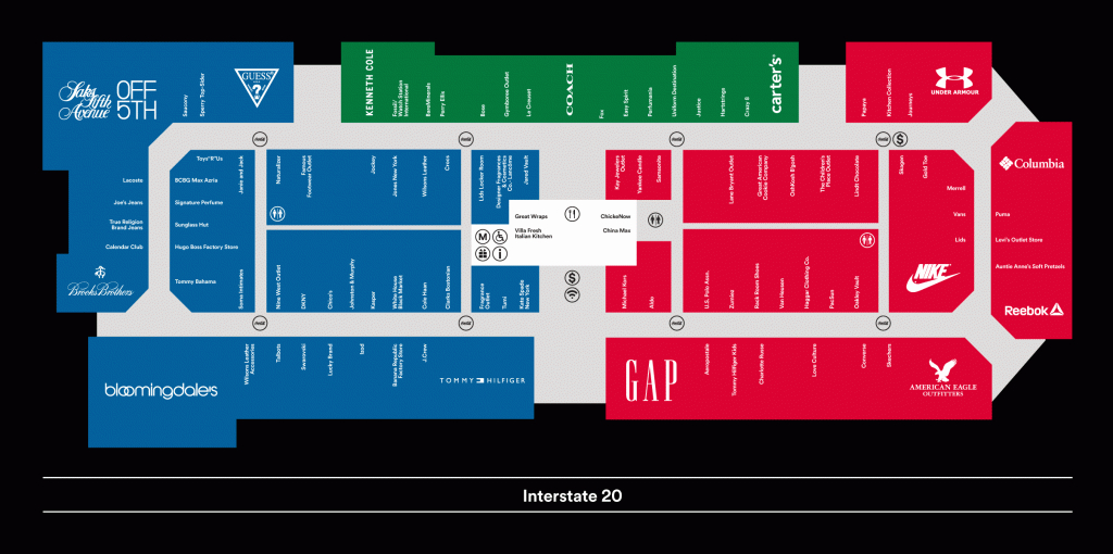 Allen Outlet Map | Rtlbreakfastclub - Allen Texas Outlet Mall Map