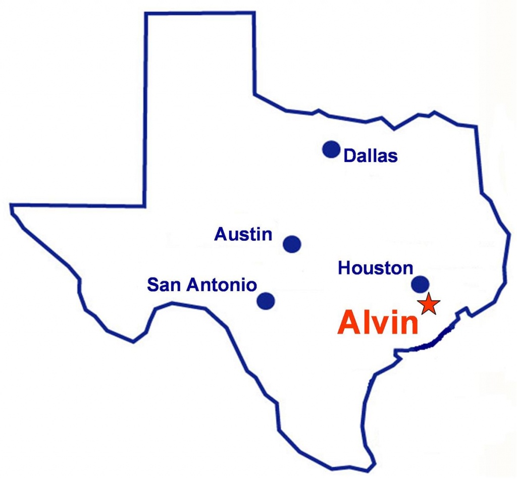 Alvin, Texas - Alvin Texas Map