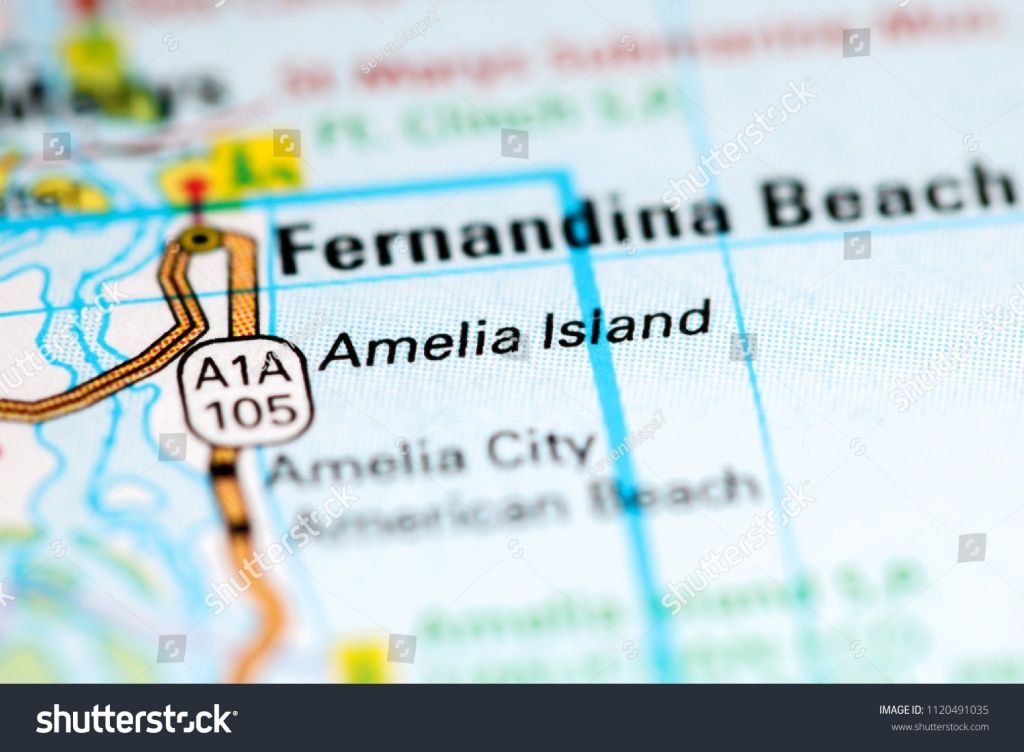 Amelia Island Florida Usa On Map Stock Photo (Edit Now) 1120491035 - Amelia Island Florida Map
