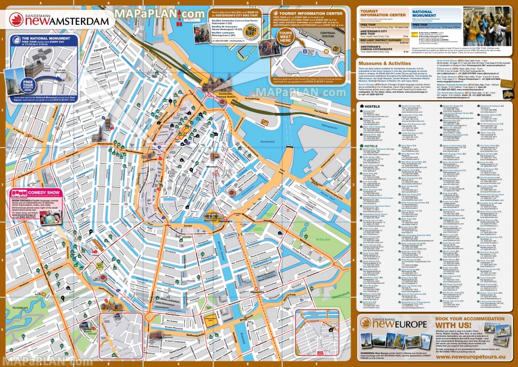 Amsterdam Maps - Top Tourist Attractions - Free, Printable City - Amsterdam Tram Map Printable