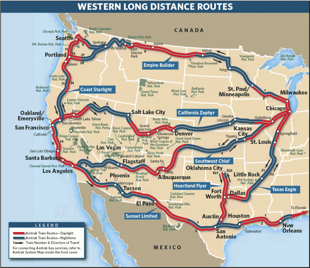 Amtrak Route Map | Vacation Ideas In 2019 | Amtrak Train Travel - Amtrak California Zephyr Map